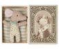 Sleepy/Wakey Baby Mouse in Matchbox- Blue