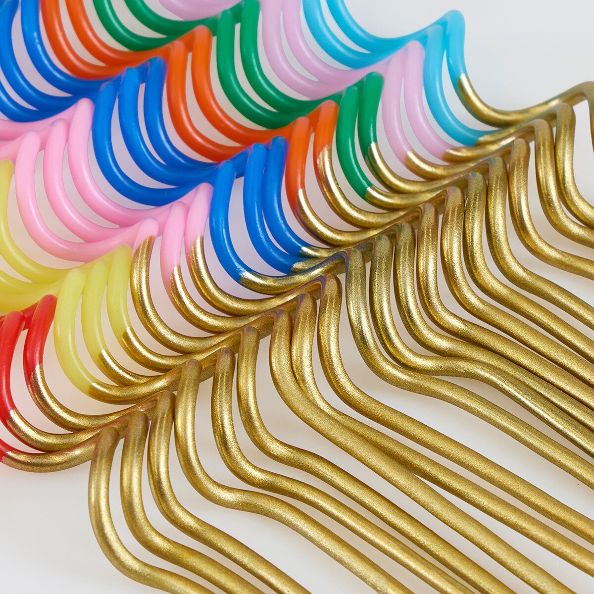 Gold Dipped Swirly Candles (x 20)