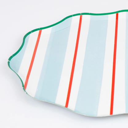 Preppy Stripe Side Plates (x 8)
