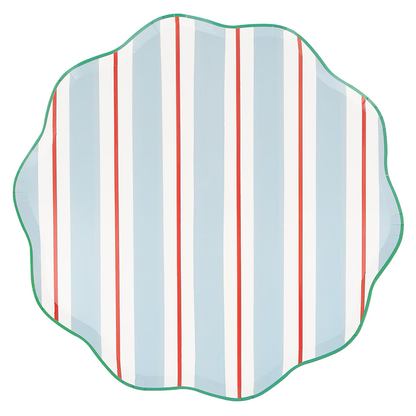 Preppy Stripe Dinner Plates (x 8)