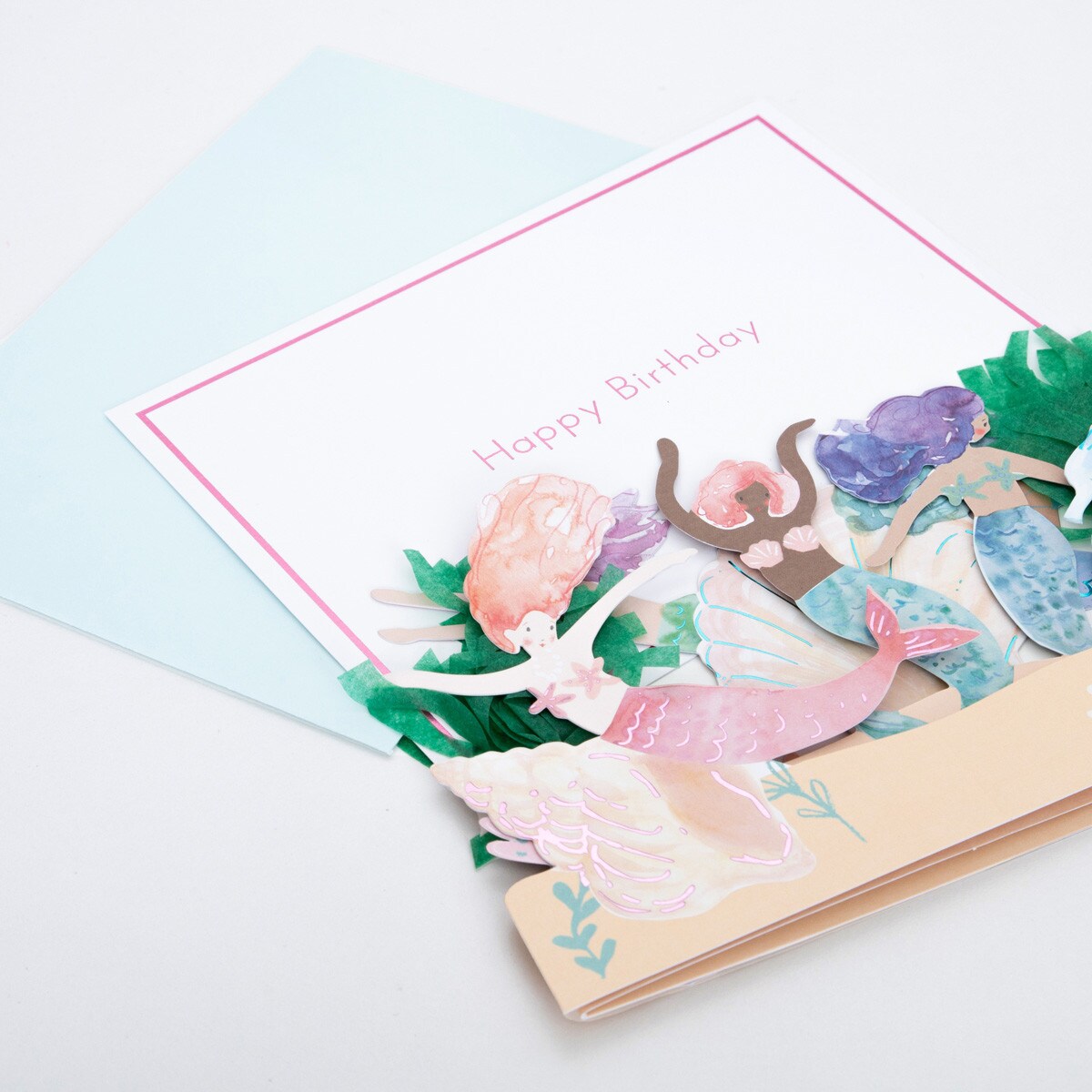 Mermaids Birthday Card