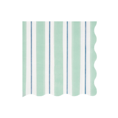 Preppy Stripe Large Napkins (x 16)