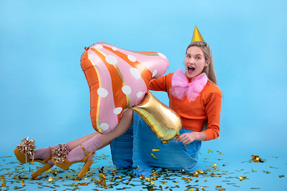 Foil balloon Mushroom, 66x75cm, mix