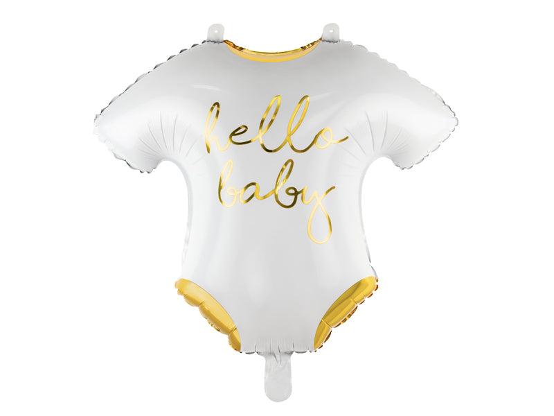 Foil Balloon Hello Baby Romper