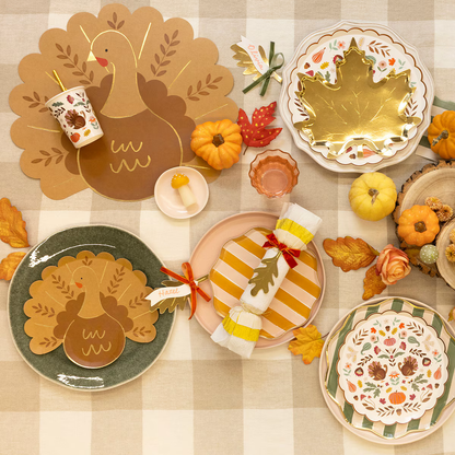 Folk Fall Side Plates (x 8)