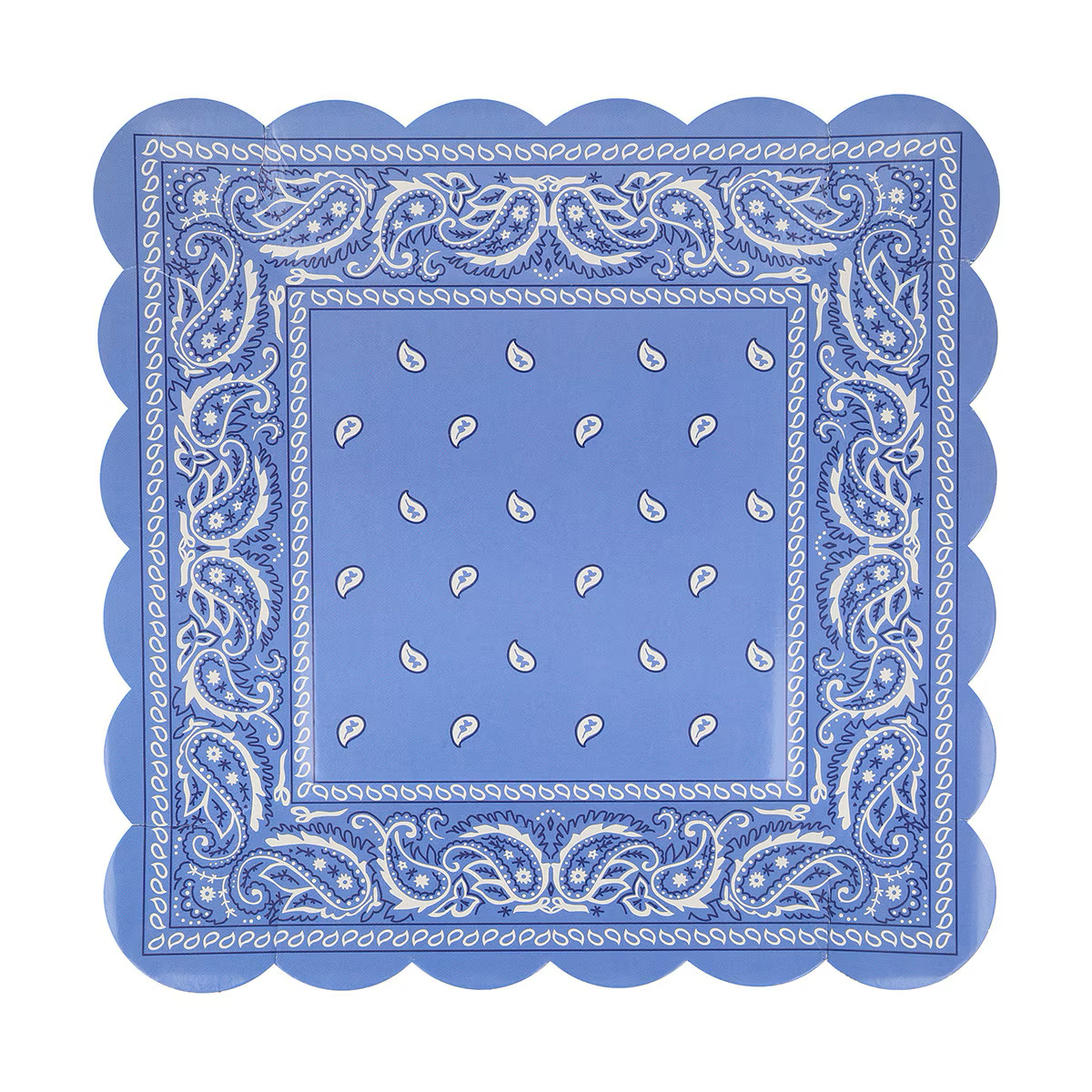 Western Bandana Square Plates (x 8)