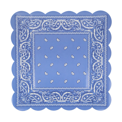Western Bandana Square Plates (x 8)