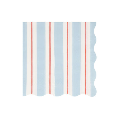 Preppy Stripe Large Napkins (x 16)