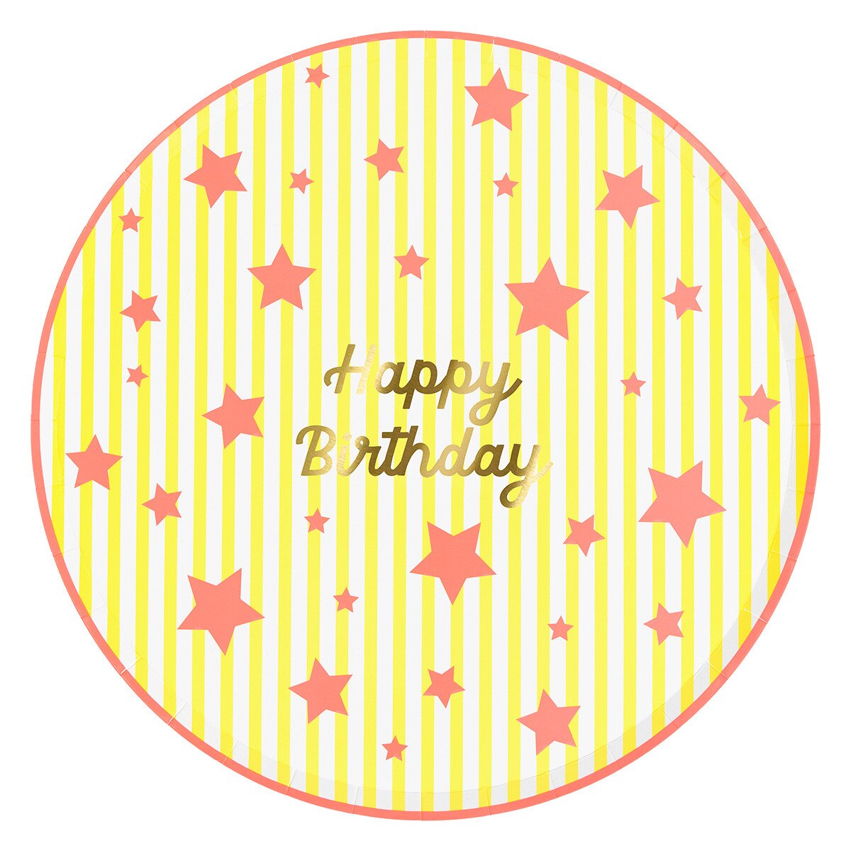 Bright Star Happy Birthday Dinner Plates (x 8)