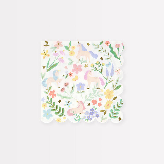 Meadow Unicorns Small Napkins (x 16)