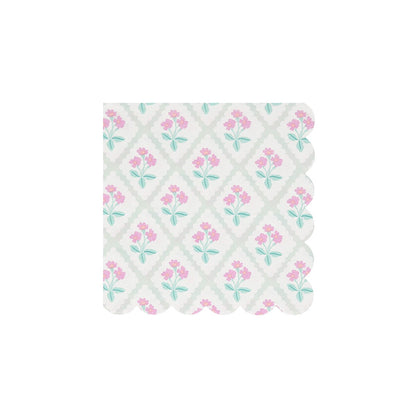 Bloomsbury Floral Pattern Small Napkins (x 16)