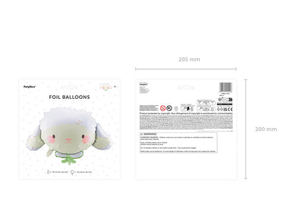 Foil balloon Sheep, 87x57.5 cm, mix