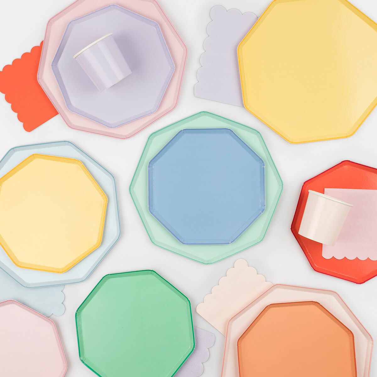 Lemon Sherbet Large Napkins (x 16)