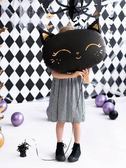 Foil Balloon Cat, Black