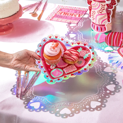 Valentine's Heart Plates (10 count)
