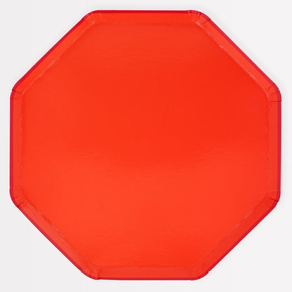 Tomato Red Dinner Plates (x 8)