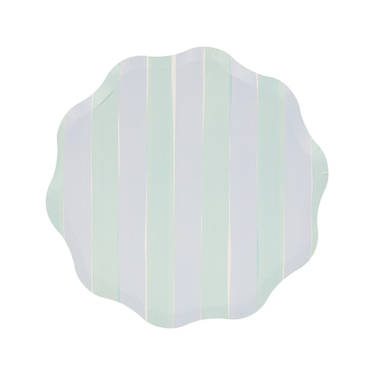 Pastel Stripe Side Plates (x 8)