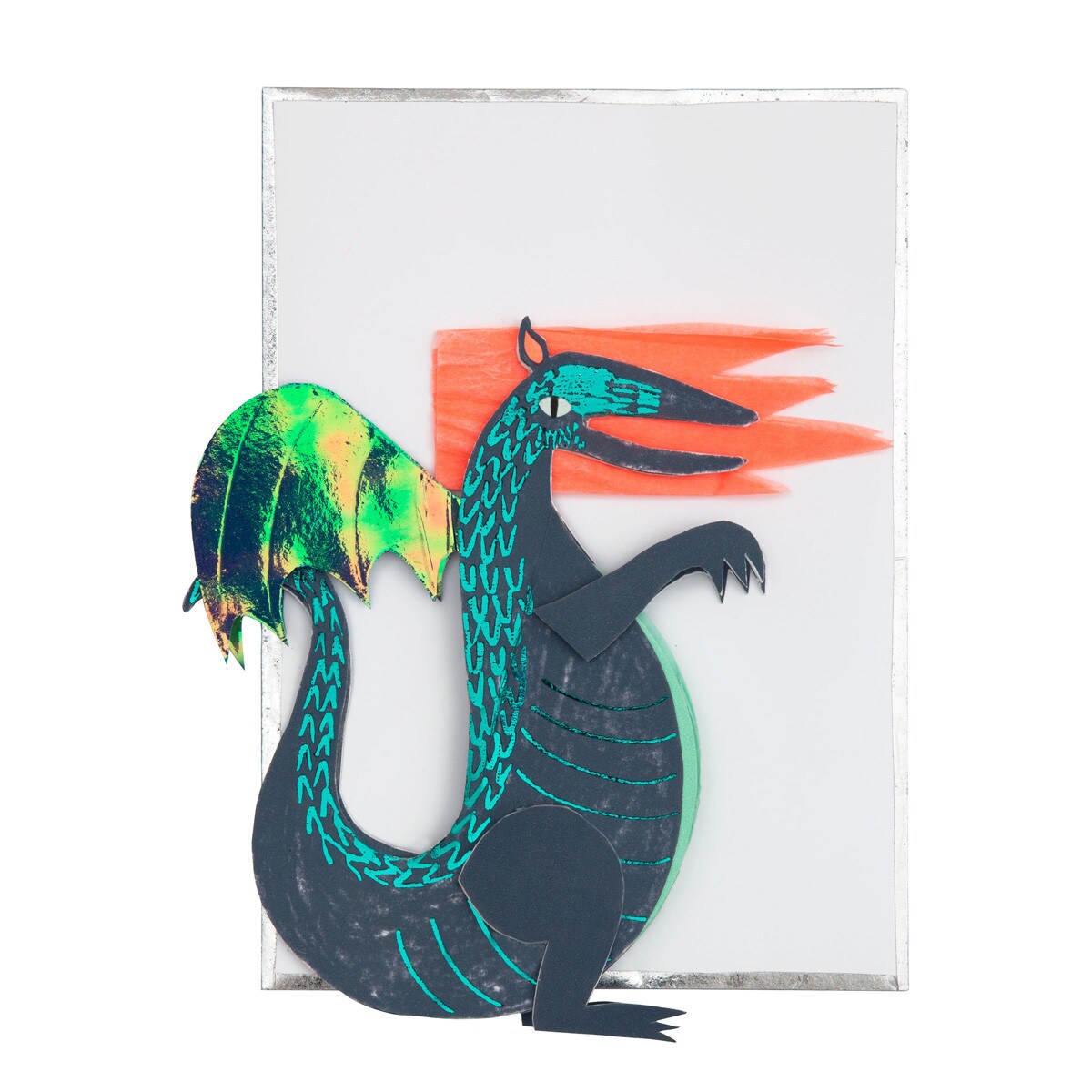 Honeycomb Dragon Stand-Up Birthday Card