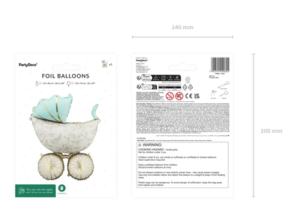 Foil Balloon Baby Carriage (67X96CM)