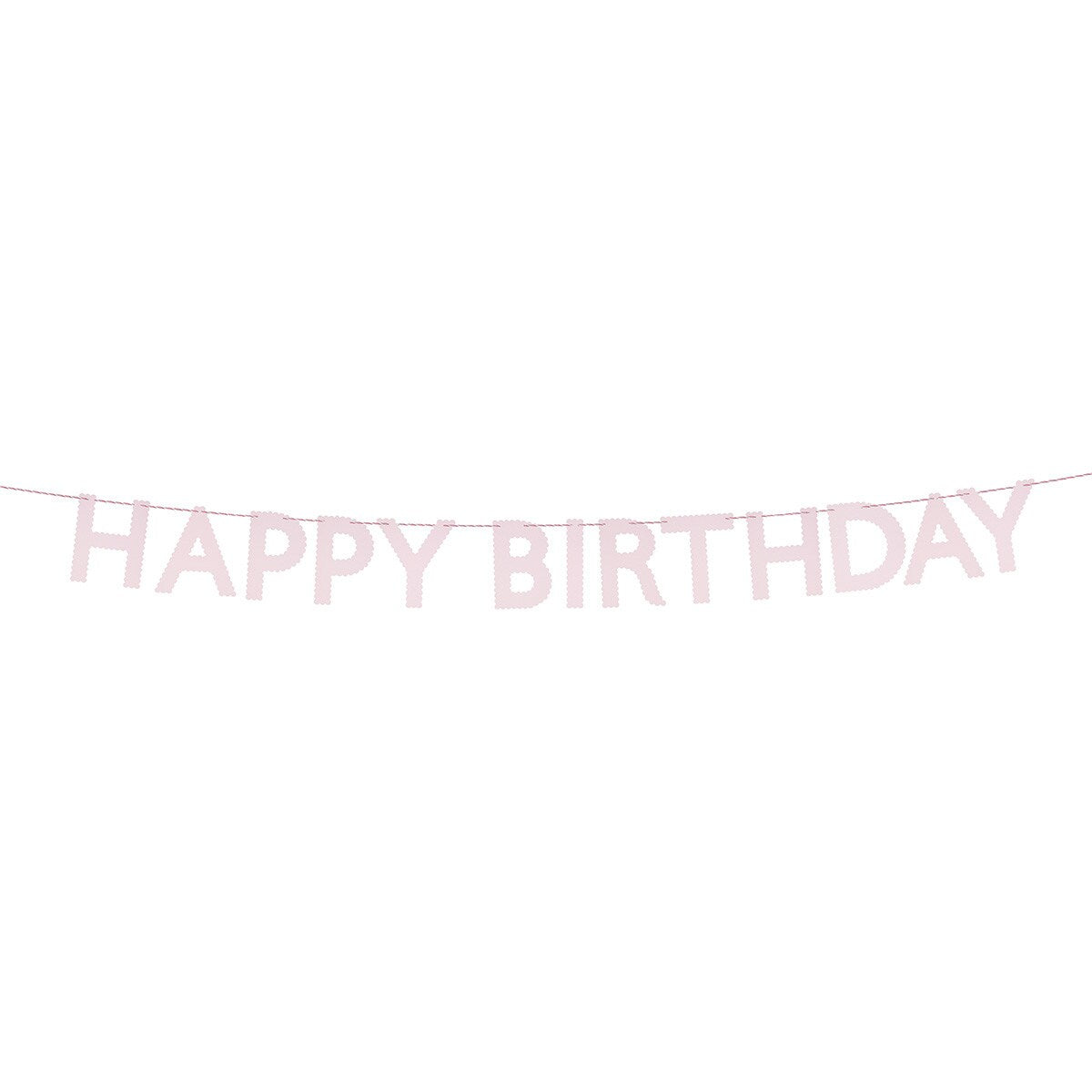 Pink Happy Birthday Garland