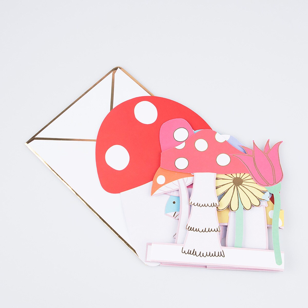 Mushroom Concertina Card