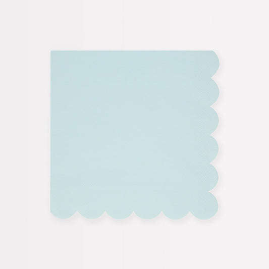 Summer Sky Blue Large Napkins (x 16)