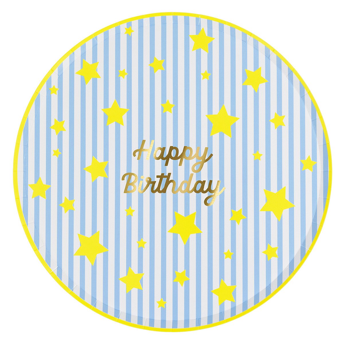 Bright Star Happy Birthday Dinner Plates (x 8)