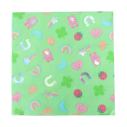 Lucky Me Patterned Large Napkins