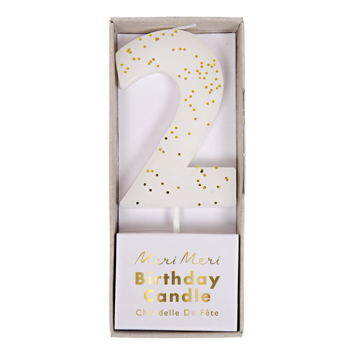Glitter Number Candle