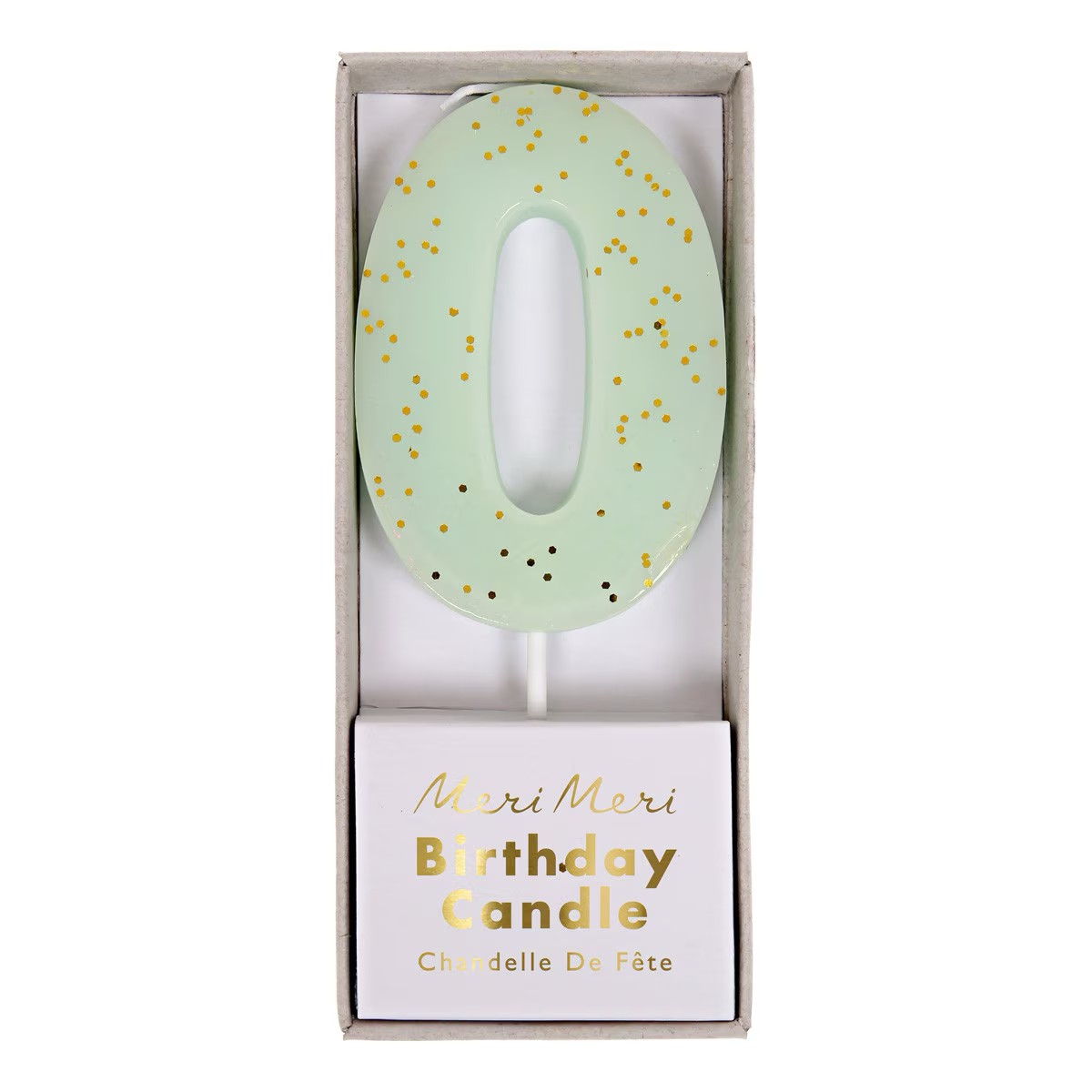 Glitter Number Candle