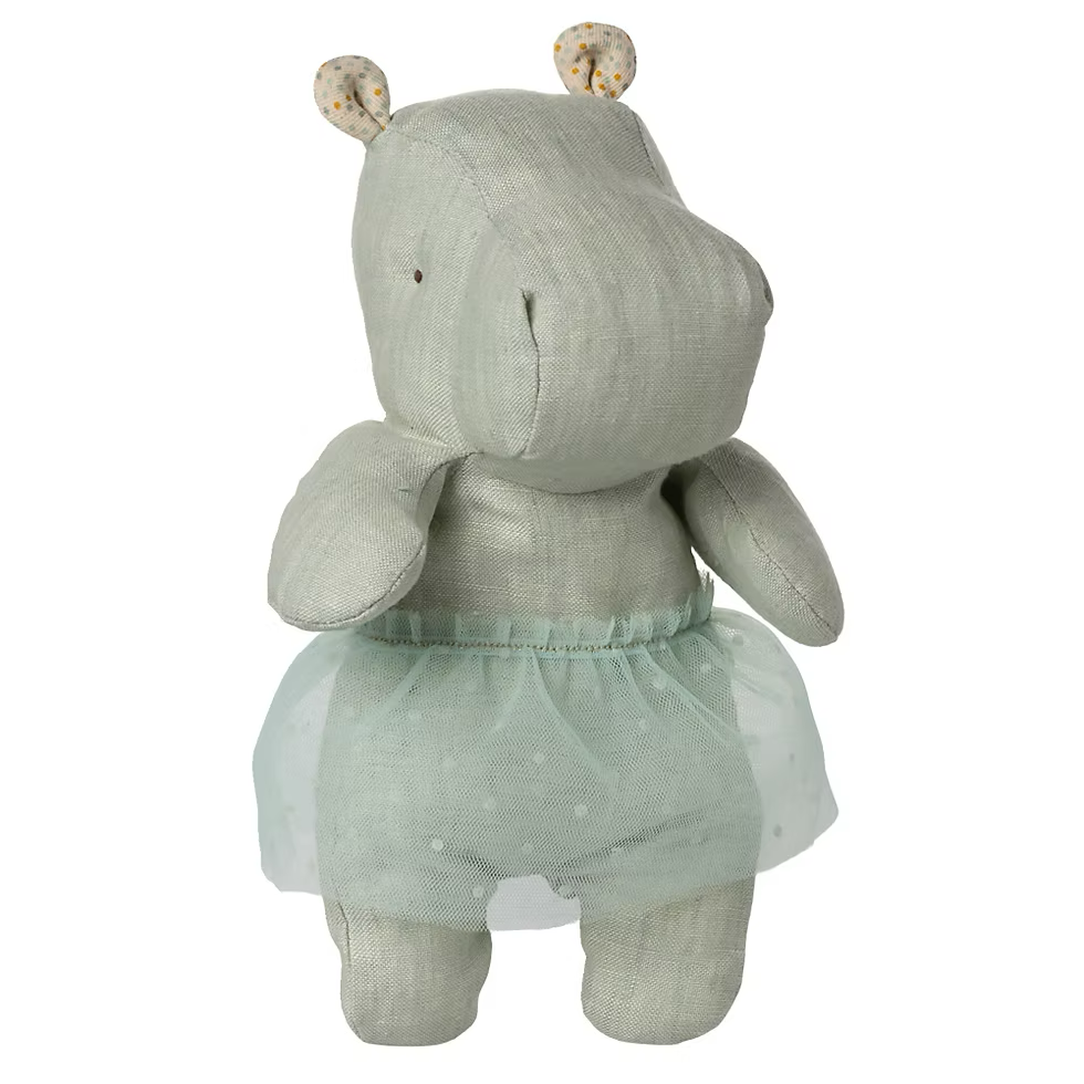 Hippo with skirt, Mint - Small