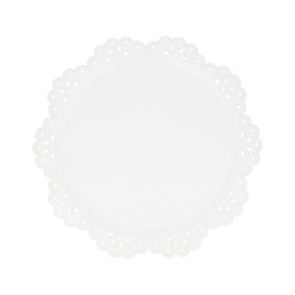 Broderie Anglaise Lace White Side Plates (x 8)