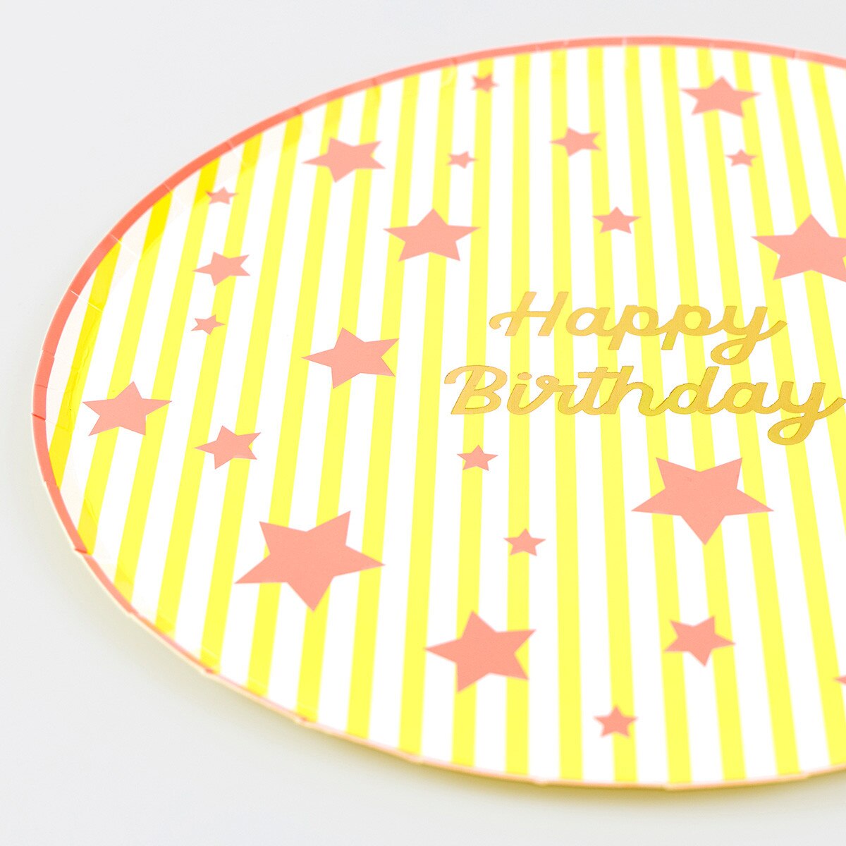 Bright Star Happy Birthday Dinner Plates (x 8)