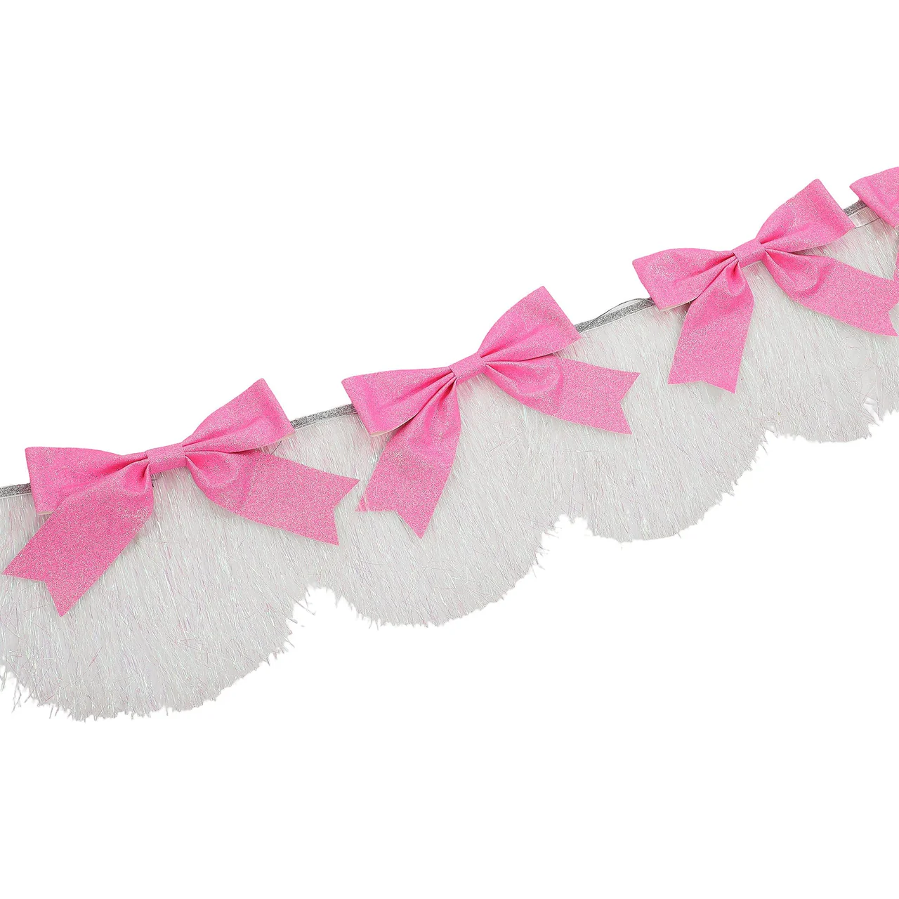 Glitter Bows & Fringe Reusable Party Garland