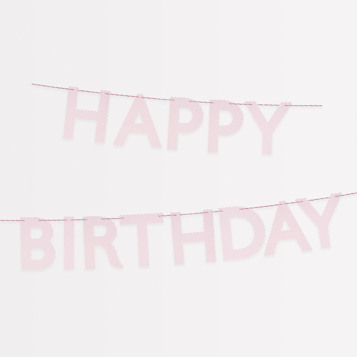 Pink Happy Birthday Garland