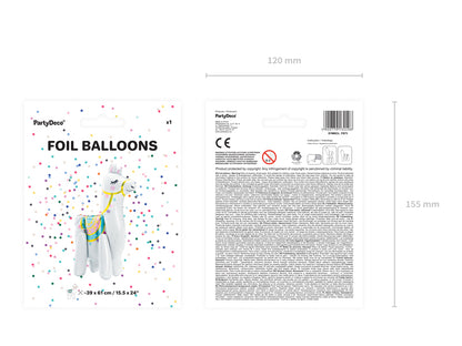 Standing Foil Balloon, Llama