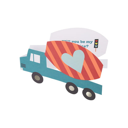 Truck Kids Valentine's Card Set (x 24)