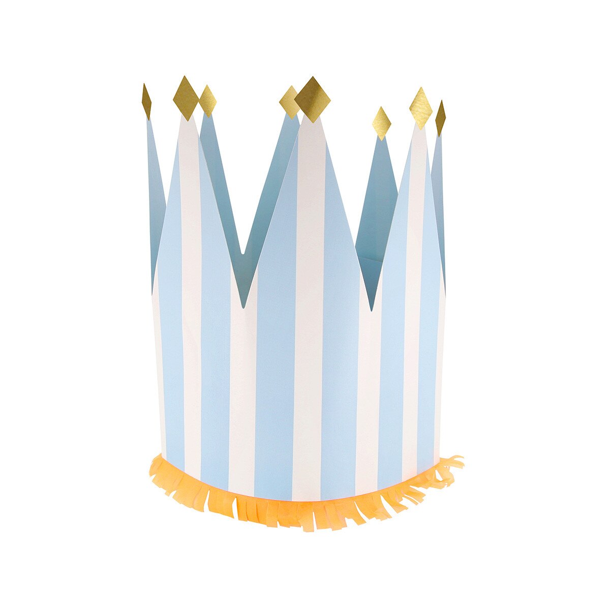 Striped Party Crowns (x 8)