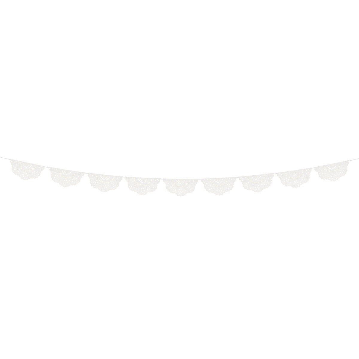 Broderie Anglaise Lace White Pennant Garland