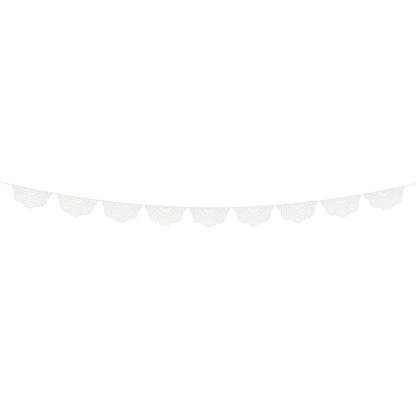 Broderie Anglaise Lace White Pennant Garland