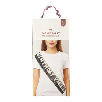 Birthday Vibes Forever Glitter Sash