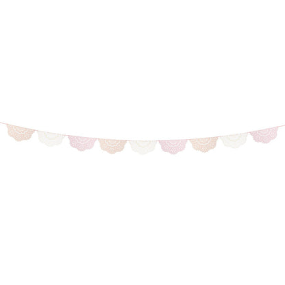 Broderie Anglaise Lace Multi Pennant Garland