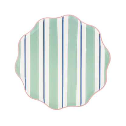 Preppy Stripe Side Plates (x 8)