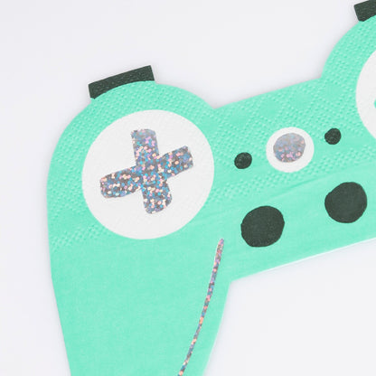 Video Games Controller Napkins (x 16)