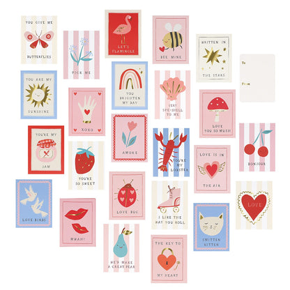 Icon Kids Valentine's Cards & Stickers Set (x 24)