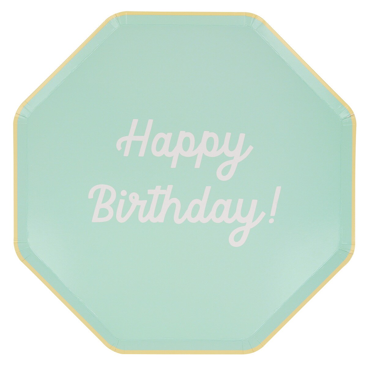 Mixed Happy Birthday Dinner Plates (x 8)