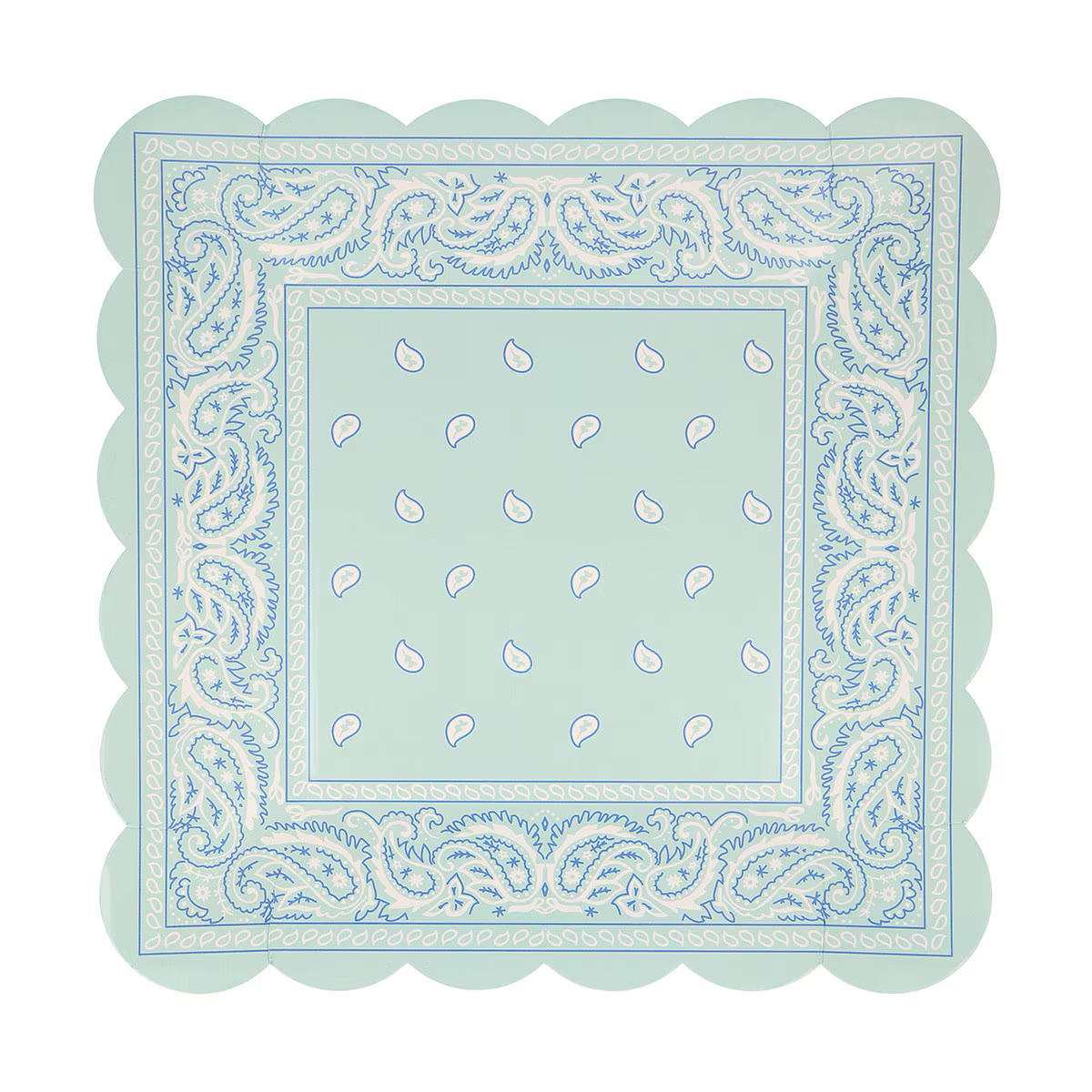 Western Bandana Square Plates (x 8)