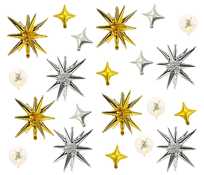 Sparkle and Shine Mylar Balloon Pack