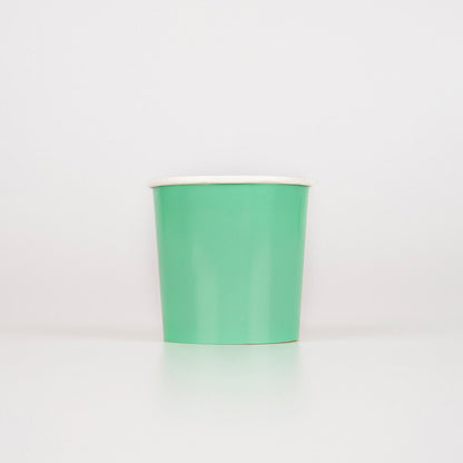 Emerald Green Tumbler Cups (x 8)