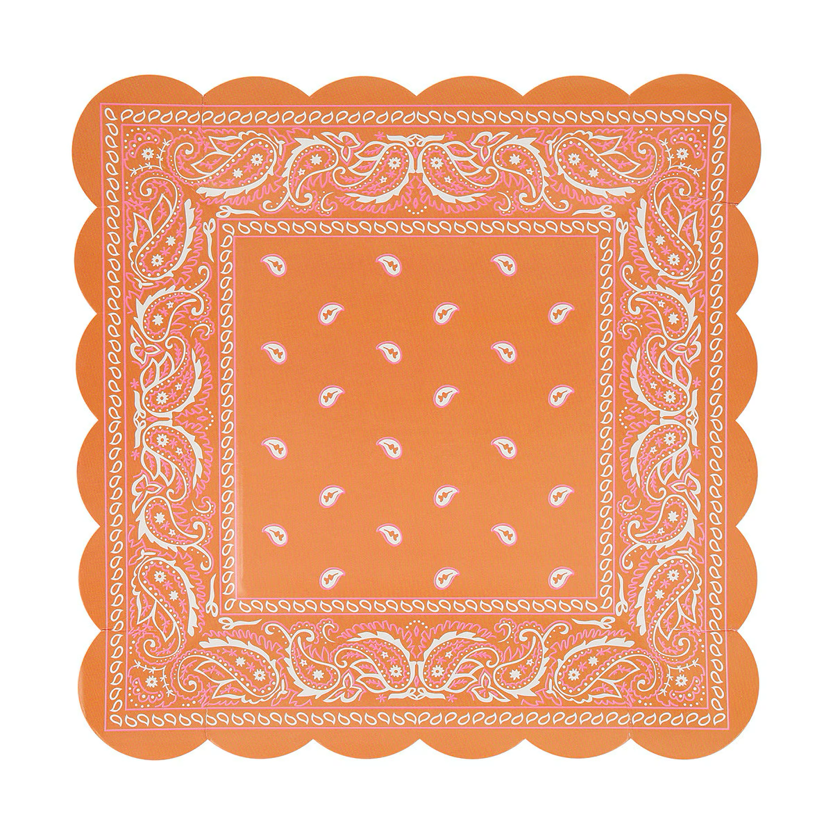Western Bandana Square Plates (x 8)